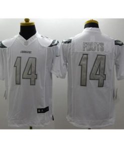 Nike Los Angeles Chargers #14 Dan Fouts White Men's Stitched NFL Limited Platinum Jersey Men's
