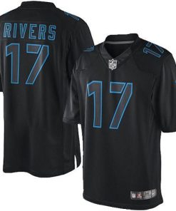 Nike Los Angeles Chargers #17 Philip Rivers Black Men's Stitched NFL Impact Limited Jersey Men's