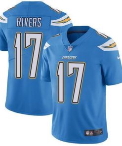 Nike Los Angeles Chargers #17 Philip Rivers Electric Blue Alternate Men's Stitched NFL Vapor Untouchable Limited Jersey Men's