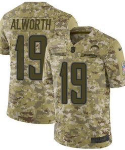 Nike Los Angeles Chargers #19 Lance Alworth Camo Men's Stitched NFL Limited 2018 Salute To Service Jersey Men's