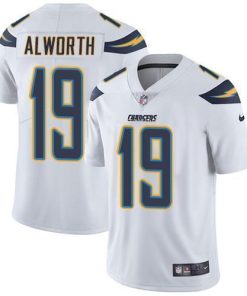 Nike Los Angeles Chargers #19 Lance Alworth White Men's Stitched NFL Vapor Untouchable Limited Jersey Men's