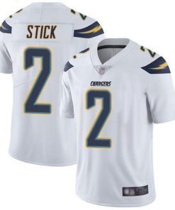 Nike Los Angeles Chargers #2 Easton Stick White Men's Stitched NFL Vapor Untouchable Limited Jersey Men's