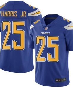 Nike Los Angeles Chargers #25 Chris Harris Jr Electric Blue Men's Stitched NFL Limited Rush Jersey Men's