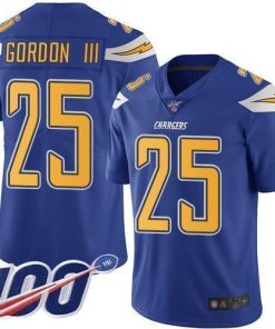 Nike Los Angeles Chargers #25 Melvin Gordon III Electric Blue Men's Stitched NFL Limited Rush 100th Season Jersey Men's
