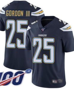 Nike Los Angeles Chargers #25 Melvin Gordon III Navy Blue Team Color Men's Stitched NFL 100th Season Vapor Limited Jersey Men's