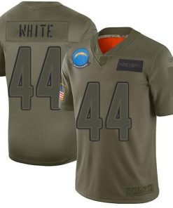 Nike Los Angeles Chargers #44 Kyzir White Camo Men's Stitched NFL Limited 2019 Salute To Service Jersey Men's