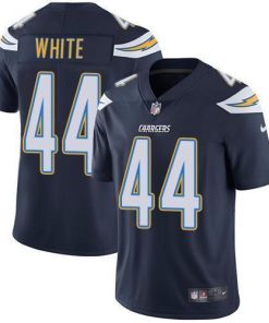 Nike Los Angeles Chargers #44 Kyzir White Navy Blue Team Color Men's Stitched NFL Vapor Untouchable Limited Jersey Men's