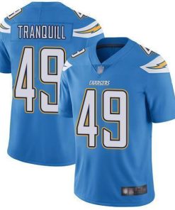 Nike Los Angeles Chargers #49 Drue Tranquill Electric Blue Alternate Men's Stitched NFL Vapor Untouchable Limited Jersey Men's
