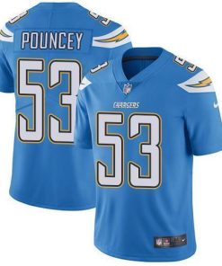 Nike Los Angeles Chargers #53 Mike Pouncey Electric Blue Alternate Men's Stitched NFL Vapor Untouchable Limited Jersey Men's