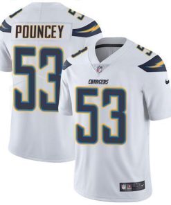 Nike Los Angeles Chargers #53 Mike Pouncey White Men's Stitched NFL Vapor Untouchable Limited Jersey Men's