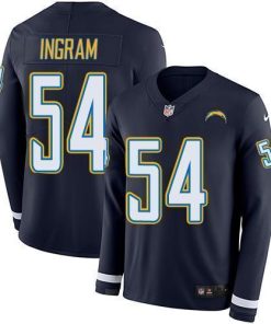 Nike Los Angeles Chargers #54 Melvin Ingram Navy Blue Team Color Men's Stitched NFL Limited Therma Long Sleeve Jersey Men's