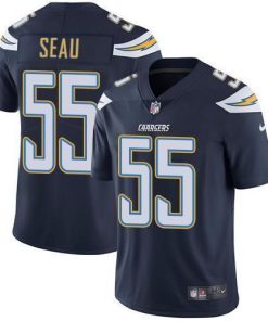 Nike Los Angeles Chargers #55 Junior Seau Navy Blue Team Color Men's Stitched NFL Vapor Untouchable Limited Jersey Men's