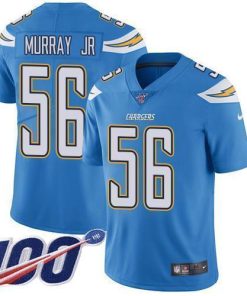 Nike Los Angeles Chargers #56 Kenneth Murray Jr Electric Blue Alternate Men's Stitched NFL 100th Season Vapor Untouchable Limited Jersey Men's