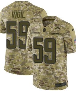 Nike Los Angeles Chargers #59 Nick Vigil Camo Men's Stitched NFL Limited 2018 Salute To Service Jersey Men's