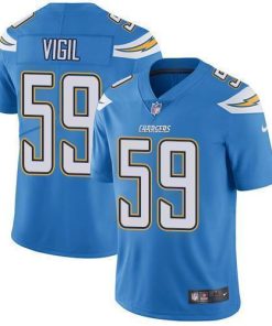 Nike Los Angeles Chargers #59 Nick Vigil Electric Blue Alternate Men's Stitched NFL Vapor Untouchable Limited Jersey Men's