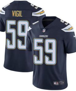Nike Los Angeles Chargers #59 Nick Vigil Navy Blue Team Color Men's Stitched NFL Vapor Untouchable Limited Jersey Men's