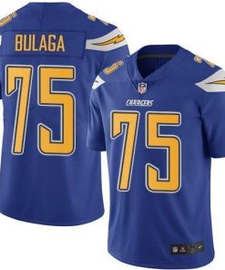 Nike Los Angeles Chargers #75 Bryan Bulaga Electric Blue Men's Stitched NFL Limited Rush Jersey Men's