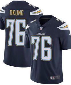 Nike Los Angeles Chargers #76 Russell Okung Navy Blue Team Color Men's Stitched NFL Vapor Untouchable Limited Jersey Men's