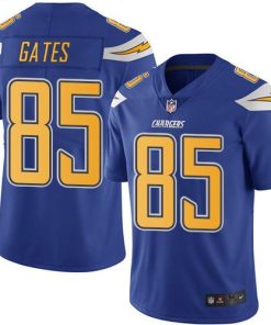 Nike Los Angeles Chargers #85 Antonio Gates Electric Blue Men's Stitched NFL Limited Rush Jersey Men's