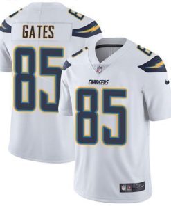 Nike Los Angeles Chargers #85 Antonio Gates White Men's Stitched NFL Vapor Untouchable Limited Jersey Men's