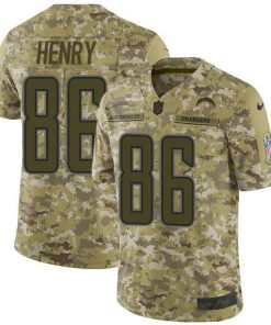 Nike Los Angeles Chargers #86 Hunter Henry Camo Men's Stitched NFL Limited 2018 Salute To Service Jersey Men's