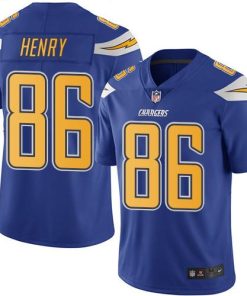 Nike Los Angeles Chargers #86 Hunter Henry Electric Blue Men's Stitched NFL Limited Rush Jersey Men's