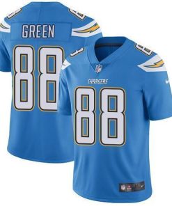 Nike Los Angeles Chargers #88 Virgil Green Electric Blue Alternate Men's Stitched NFL Vapor Untouchable Limited Jersey Men's