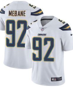 Nike Los Angeles Chargers #92 Brandon Mebane White Men's Stitched NFL Vapor Untouchable Limited Jersey Men's