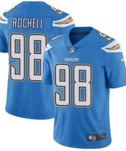 Nike Los Angeles Chargers #98 Isaac Rochell Electric Blue Alternate Men's Stitched NFL Vapor Untouchable Limited Jersey Men's