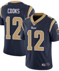 Nike Los Angeles Rams #12 Brandin Cooks Navy Blue Team Color Men's Stitched NFL Vapor Untouchable Limited Jersey Men's