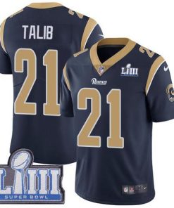 Nike Los Angeles Rams #21 Aqib Talib Navy Blue Team Color Super Bowl LIII Bound Men's Stitched NFL Vapor Untouchable Limited Jersey Men's