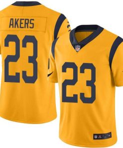 Nike Los Angeles Rams #23 Cam Akers Gold Men's Stitched NFL Limited Rush Jersey Men's
