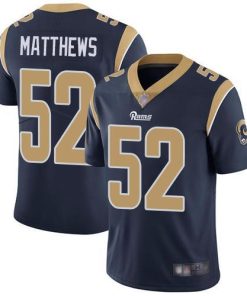 Nike Los Angeles Rams #52 Clay Matthews Navy Blue Team Color Men's Stitched NFL Vapor Untouchable Limited Jersey Men's