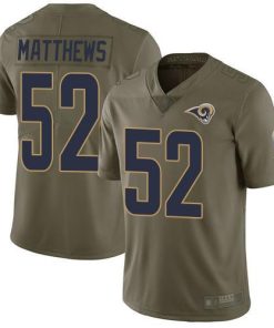 Nike Los Angeles Rams #52 Clay Matthews Olive Men's Stitched NFL Limited 2017 Salute To Service Jersey Men's