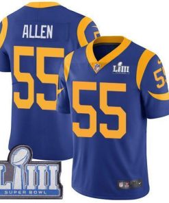 Nike Los Angeles Rams #55 Brian Allen Royal Blue Alternate Super Bowl LIII Bound Men's Stitched NFL Vapor Untouchable Limited Jersey Men's