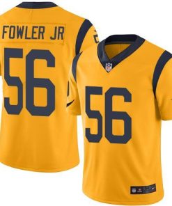 Nike Los Angeles Rams #56 Dante Fowler Jr Gold Men's Stitched NFL Limited Rush Jersey Men's