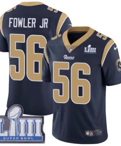 Nike Los Angeles Rams #56 Dante Fowler Jr Navy Blue Team Color Super Bowl LIII Bound Men's Stitched NFL Vapor Untouchable Limited Jersey Men's
