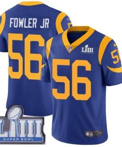 Nike Los Angeles Rams #56 Dante Fowler Jr Royal Blue Alternate Super Bowl LIII Bound Men's Stitched NFL Vapor Untouchable Limited Jersey Men's