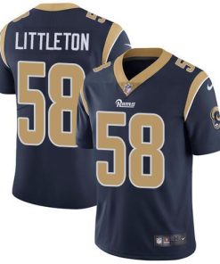 Nike Los Angeles Rams #58 Cory Littleton Navy Blue Team Color Men's Stitched NFL Vapor Untouchable Limited Jersey Men's