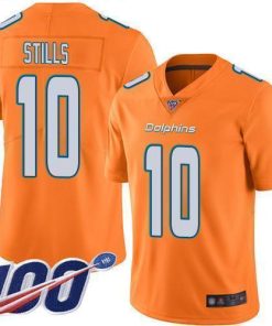 Nike Miami Dolphins #10 Kenny Stills Orange Men's Stitched NFL Limited Rush 100th Season Jersey Men's