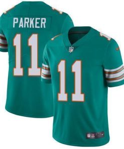 Nike Miami Dolphins #11 DeVante Parker Aqua Green Alternate Men's Stitched NFL Vapor Untouchable Limited Jersey Men's