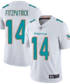 Nike Miami Dolphins #14 Ryan Fitzpatrick White Men's Stitched NFL Vapor Untouchable Limited Jersey Men's