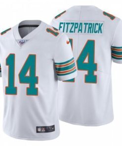 Nike Miami Dolphins #14 Ryan Fitzpatrick White Alternate Men's Stitched NFL 100th Season Vapor Untouchable Limited Jersey Men's