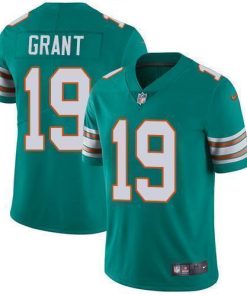 Nike Miami Dolphins #19 Jakeem Grant Aqua Green Alternate Men's Stitched NFL Vapor Untouchable Limited Jersey Men's
