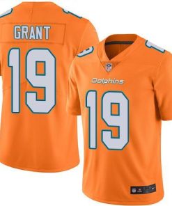 Nike Miami Dolphins #19 Jakeem Grant Orange Men's Stitched NFL Limited Rush Jersey Men's