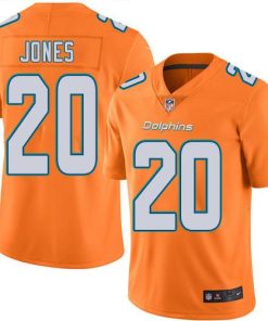 Nike Miami Dolphins #20 Reshad Jones Orange Men's Stitched NFL Limited Rush Jersey Men's