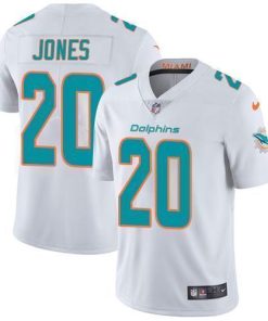 Nike Miami Dolphins #20 Reshad Jones White Men's Stitched NFL Vapor Untouchable Limited Jersey Men's