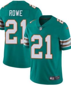 Nike Miami Dolphins #21 Eric Rowe Aqua Green Alternate Men's Stitched NFL Vapor Untouchable Limited Jersey Men's