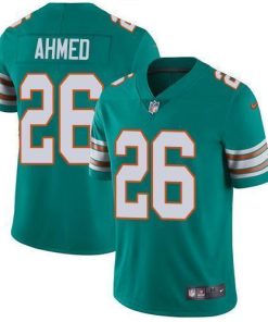 Nike Miami Dolphins #26 Salvon Ahmed Aqua Green Alternate Men's Stitched NFL Vapor Untouchable Limited Jersey Men's
