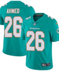 Nike Miami Dolphins #26 Salvon Ahmed Aqua Green Team Color Men's Stitched NFL Vapor Untouchable Limited Jersey Men's